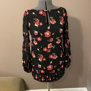 White House Black Market Floral Tunic